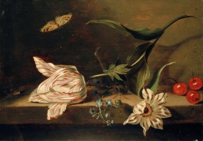 Nature morte avec des fleurs sur une table - Jacob Marrel