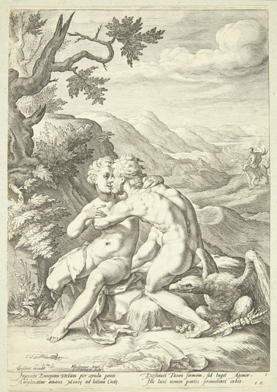 Jupiter et Europe - Jacob Matham