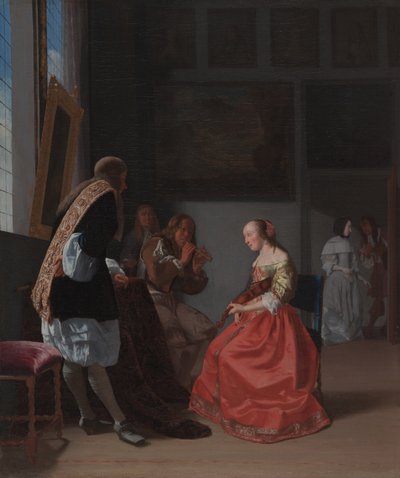 Une compagnie musicale, c.1668 - Jacob Lucasz Ochtervelt