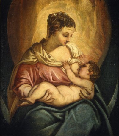 Madonna Allattante - Jacopo Robusti Tintoretto