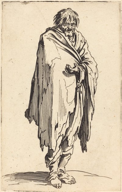 Mendiant à tête et pieds nus - Jacques Callot