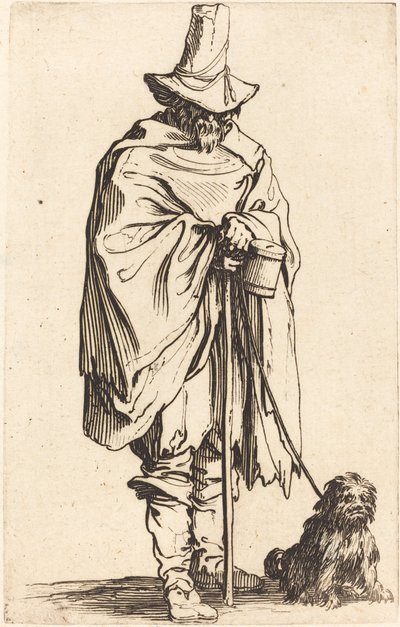 Mendiant avec chien - Jacques Callot