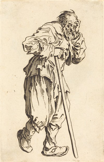 Mendiant avec un bâton, c. 1622 - Jacques Callot