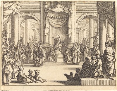 Le Christ disputant avec les docteurs - Jacques Callot