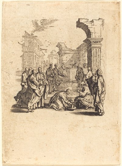 Le Christ lavant les pieds des apôtres - Jacques Callot