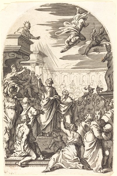 Chute de Simon le Magicien - Jacques Callot