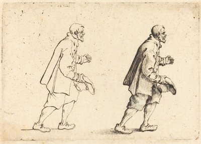 Paysanne avec chapeau à la main - Jacques Callot