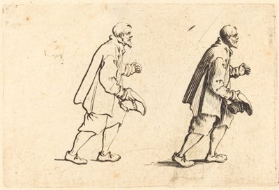 Paysans avec chapeau à la main - Jacques Callot