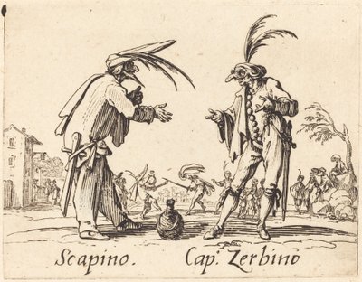 Scapino et Cap. Zerbino - Jacques Callot