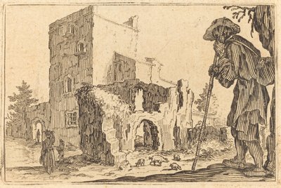 Berger et ruines - Jacques Callot