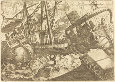 Tempête au large de Barcelone - Jacques Callot