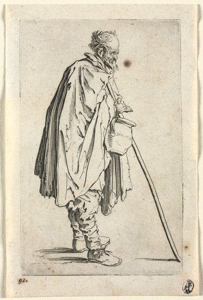 Les Mendiants : Mendiant avec un pot - Jacques Callot