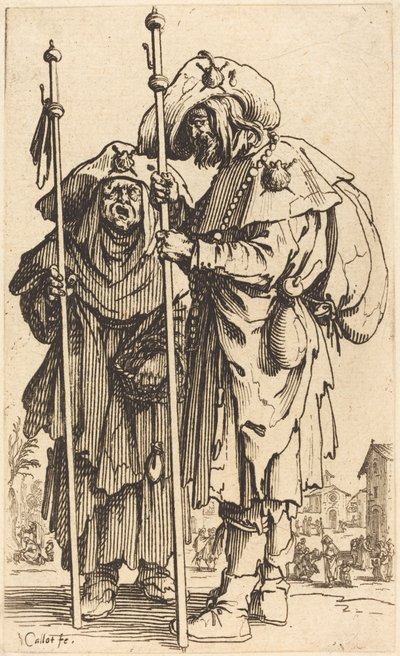 Les deux pèlerins - Jacques Callot