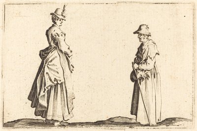 Deux femmes de profil, vers 1622 - Jacques Callot