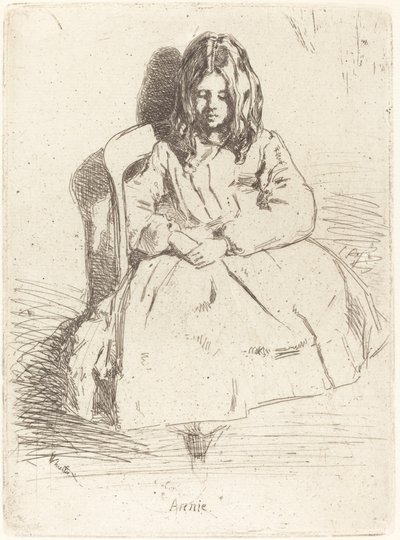 Annie assise, 1858 - James Abbott McNeill Whistler