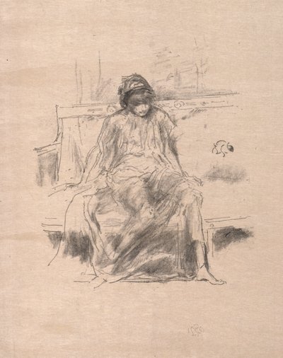 La Figure drapée assise, 1893 - James Abbott McNeill Whistler