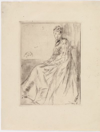 La Lettre Maud, assise - James Abbott McNeill Whistler