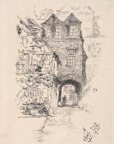 La Maison des Prêtres, Rouen, 1894 - James Abbott McNeill Whistler