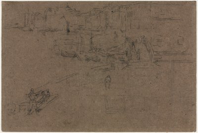 La Riva, Venise - James Abbott McNeill Whistler