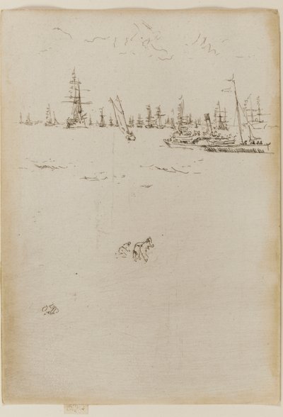 Le bateau des visiteurs - James Abbott McNeill Whistler