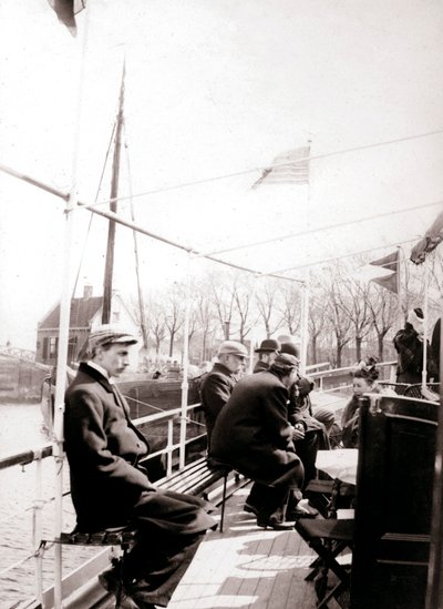 Passagers en bateau, Broek, Pays-Bas, 1898 - James Batkin