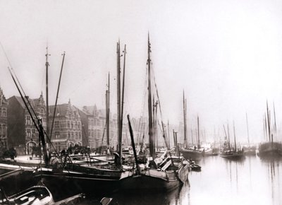 Bateaux sur le canal, Rotterdam, 1898 - James Batkin