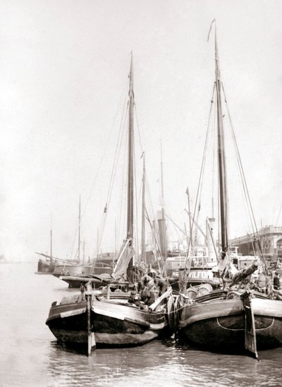 Bateaux sur le canal, Rotterdam, 1898 - James Batkin