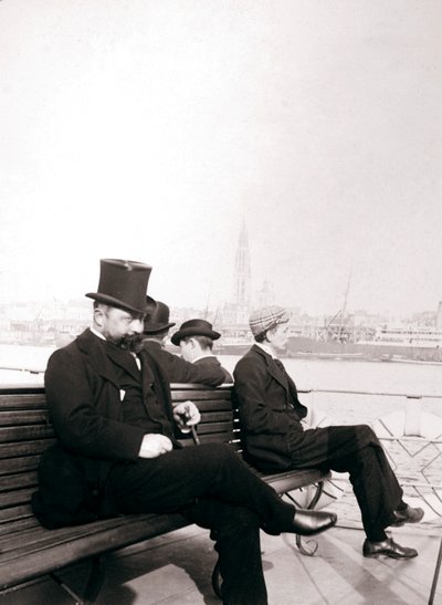 Passagers sur un ferry, Rotterdam, 1898 - James Batkin