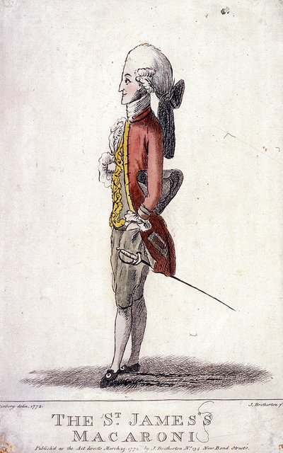 Le Macaroni de St James, 1772 - James Bretherton