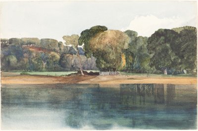 Paysage avec arbres et eau - James Bulwer