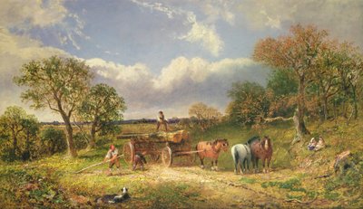 Chariot dans un paysage - James Edwin Meadows