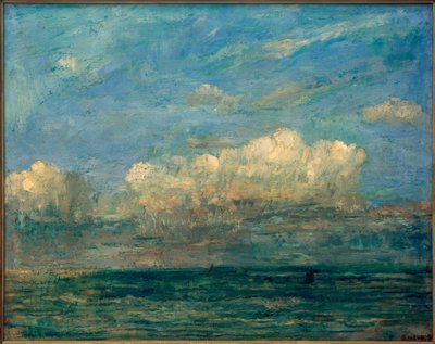 Paysage marin avec nuage blanc - James Sidney Ensor