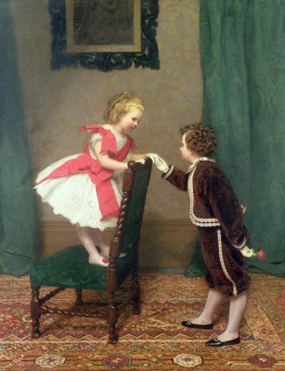 La première flirtation de Miss Lily, 1867 - James Haylar