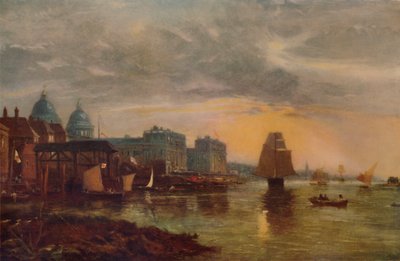 Hôpital de Greenwich depuis la rivière, 1854, 1935 - James Holland