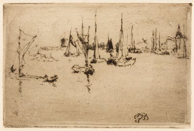 Barges, Dordrecht - James Abbott McNeill Whistler