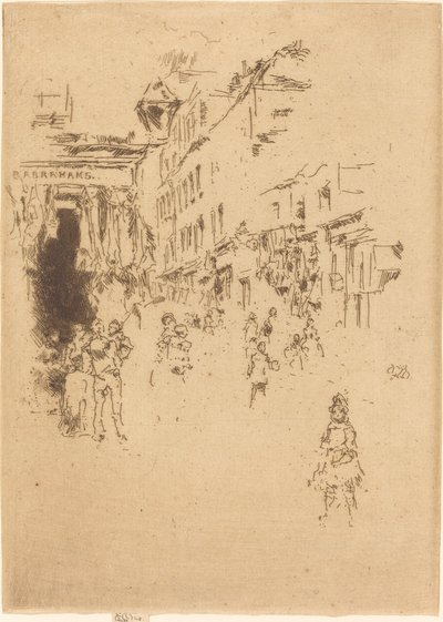 Rue Cutler, Hounsditch - James Abbott McNeill Whistler