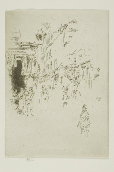 Rue Cutler, Hounsditch - James Abbott McNeill Whistler