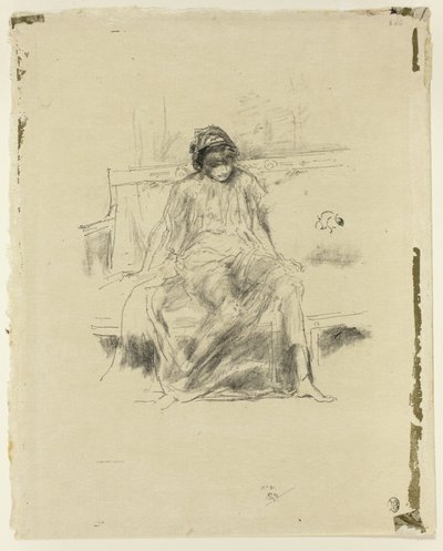 Figure drapée, assise - James Abbott McNeill Whistler