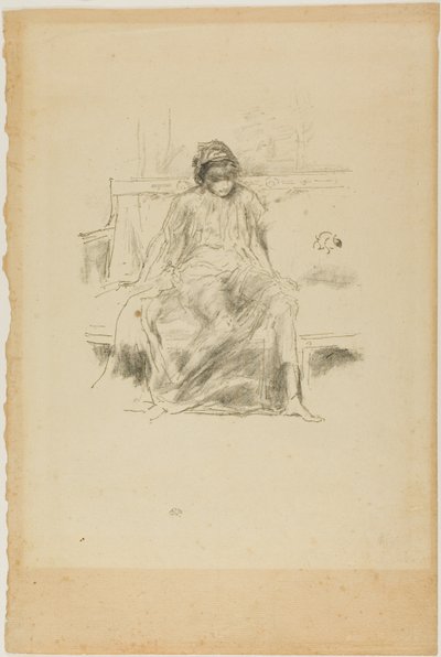 La figure drapée, assise - James Abbott McNeill Whistler