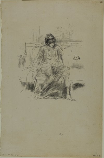 Figure Drapée, Assise - James Abbott McNeill Whistler