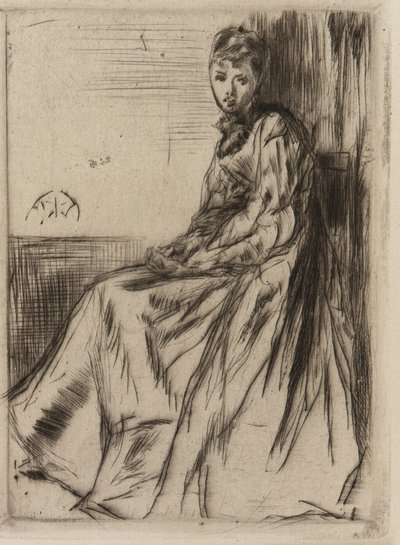 La lettre (Maud, assise) - James Abbott McNeill Whistler