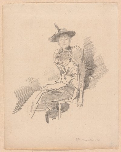 Le Chapeau Ailé - James Abbott McNeill Whistler