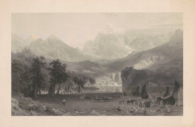 Les Montagnes Rocheuses - James Smillie, after Albert Bierstadt