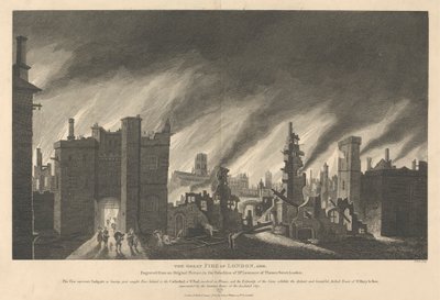 Le Grand Incendie de Londres, 1666 - James Stow