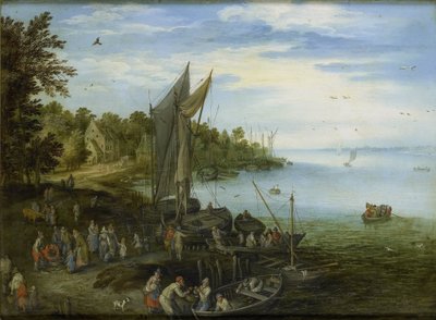 Rive de la rivière - Jan Brueghel (I) (copy after)