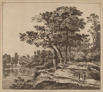 Paysage avec quatre arbres - Jan Hackaert