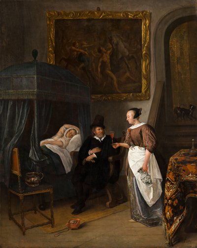 La visite du docteur, c.1665-8 - Jan Havicksz. Steen