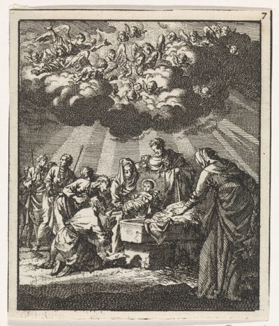 Adoration des bergers - Jan Luyken