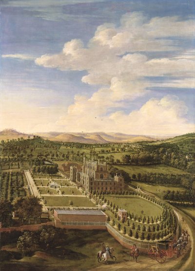 Wollaton Hall et parc, Nottingham, 1697 - Jan Siberechts