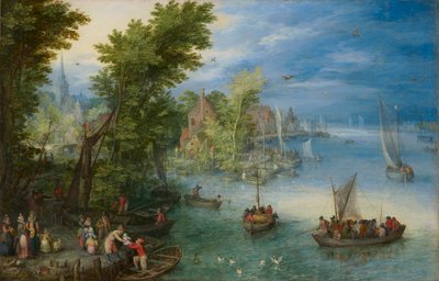 Paysage fluvial - Jan the Elder Brueghel